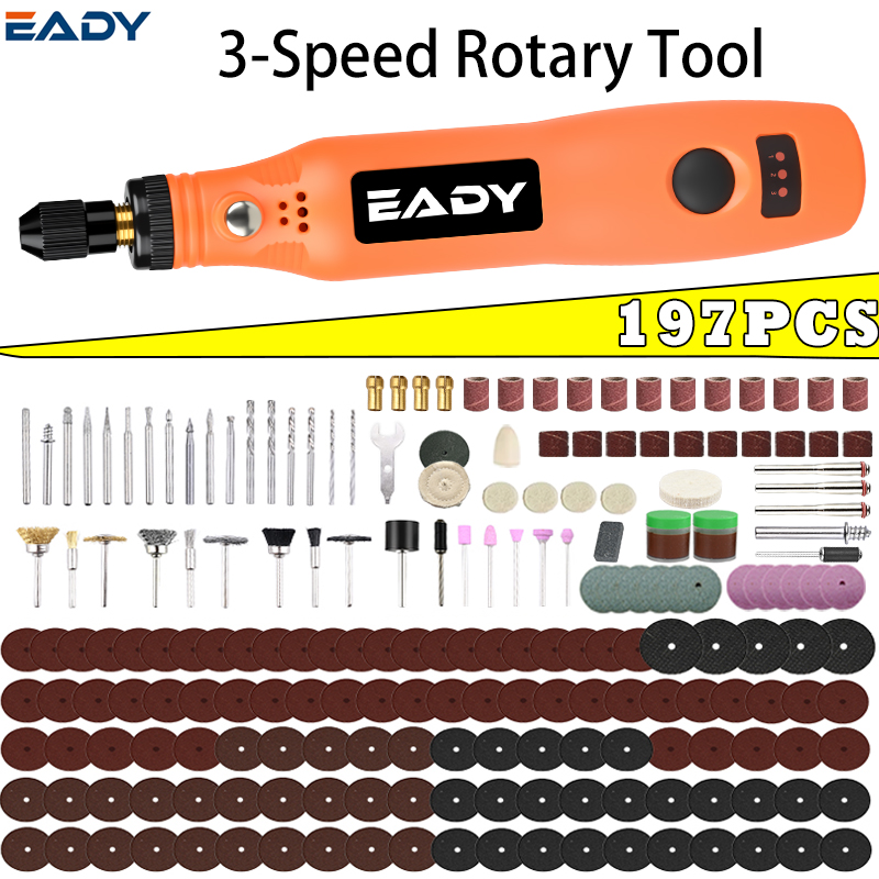 Woodworking Man - USB 무선 로터리 공구 키트 –