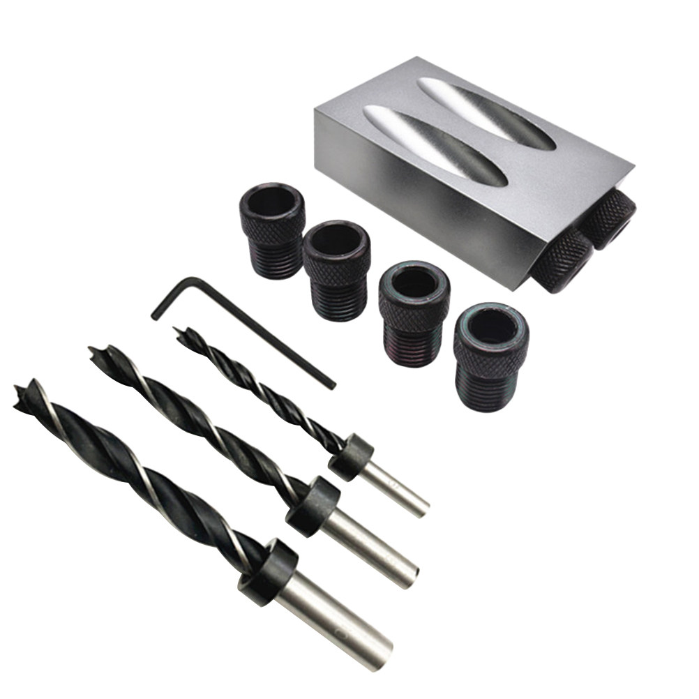 Woodworking Drill Bits - 34개 비스듬한 구멍 드릴 세트 15도