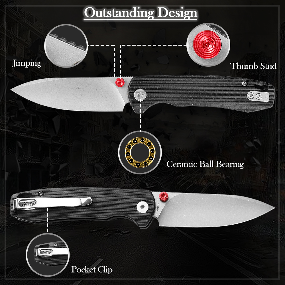 남성용 TRIVISA 접이식 칼, 3.74인치 G10  - Woodworking Gifts For Men 리뷰 및 가격