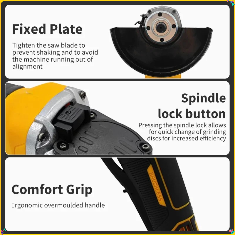 Dewalt 125MM 무선 브러시리스 앵글 그라인더  - Woodworking Ai 리뷰 및 가격