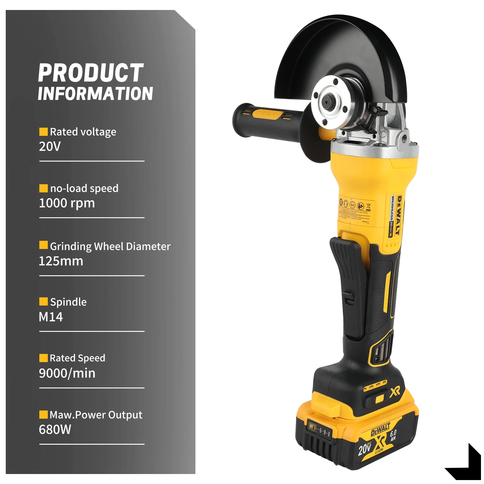 Dewalt 125MM 무선 브러시리스 앵글 그라인더  - Woodworking Ai 리뷰 및 가격