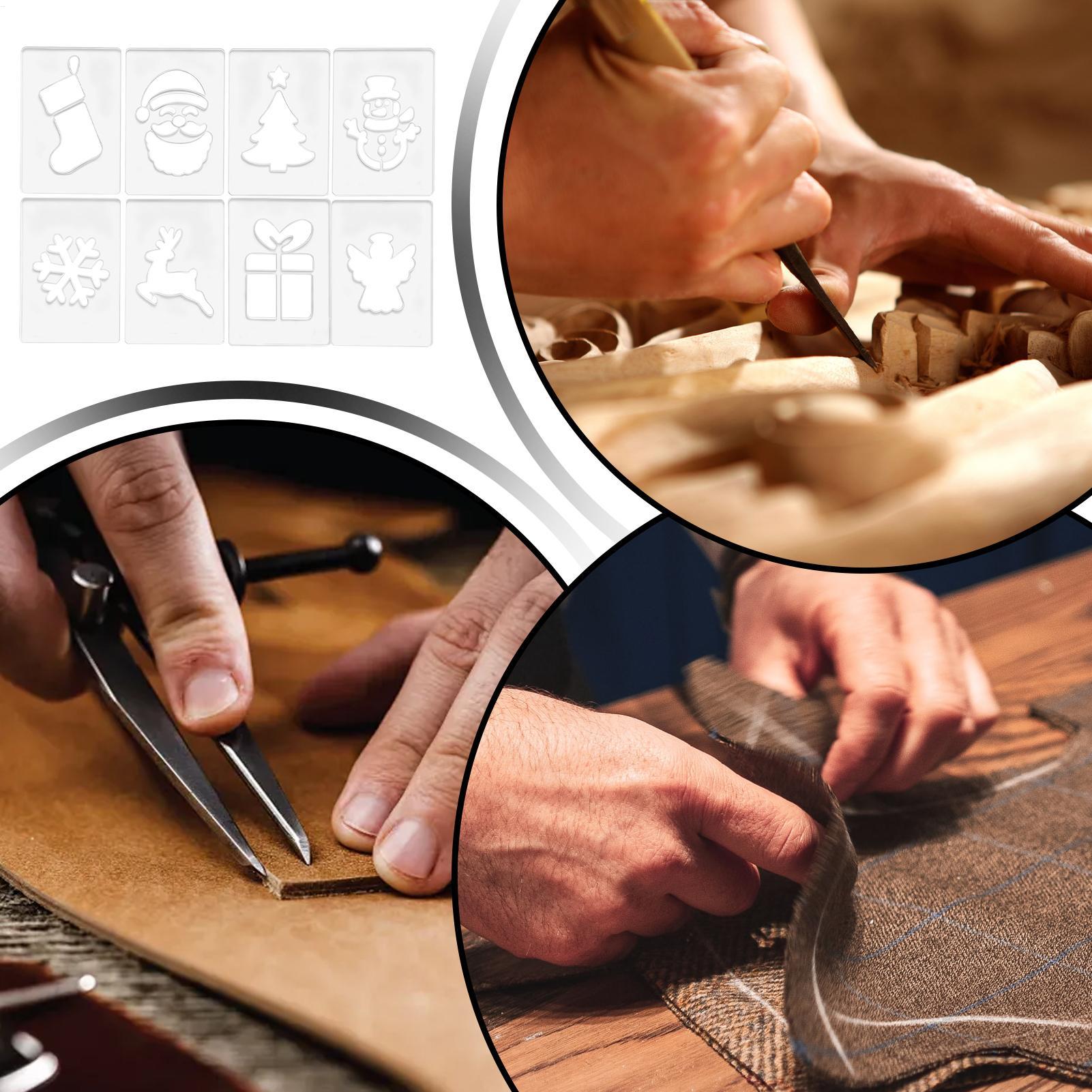 크리스마스 스텐실 휴대용 목공 스텐실 휴일 목공 템플릿 - Woodworking Man 리뷰 및 가격