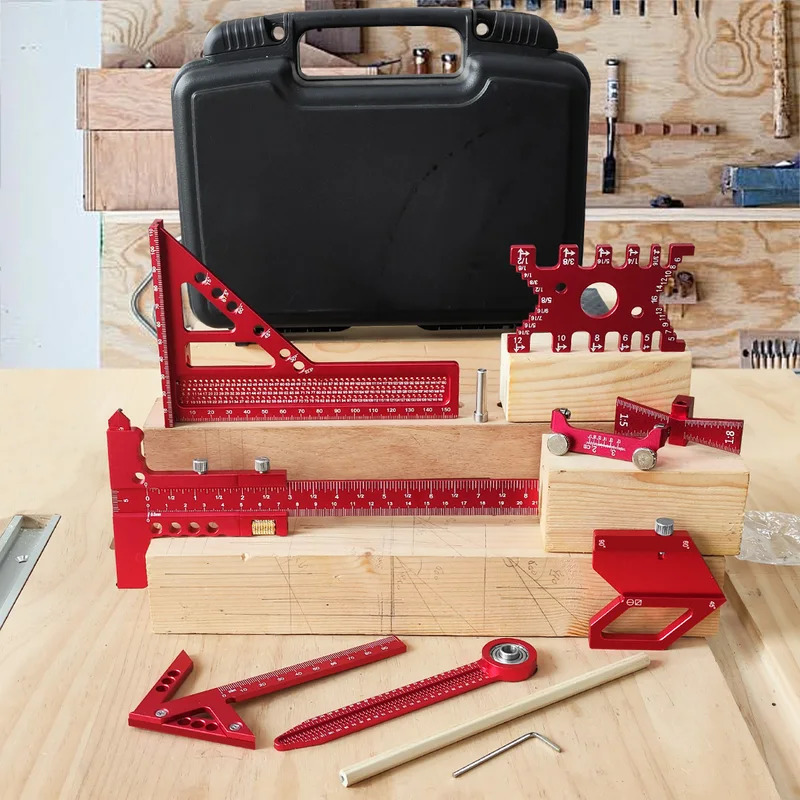 목공용 알루미늄 각도기 세트 (박스 포함) 정밀 목수용 - Woodworking Free Plans 리뷰 및 가격