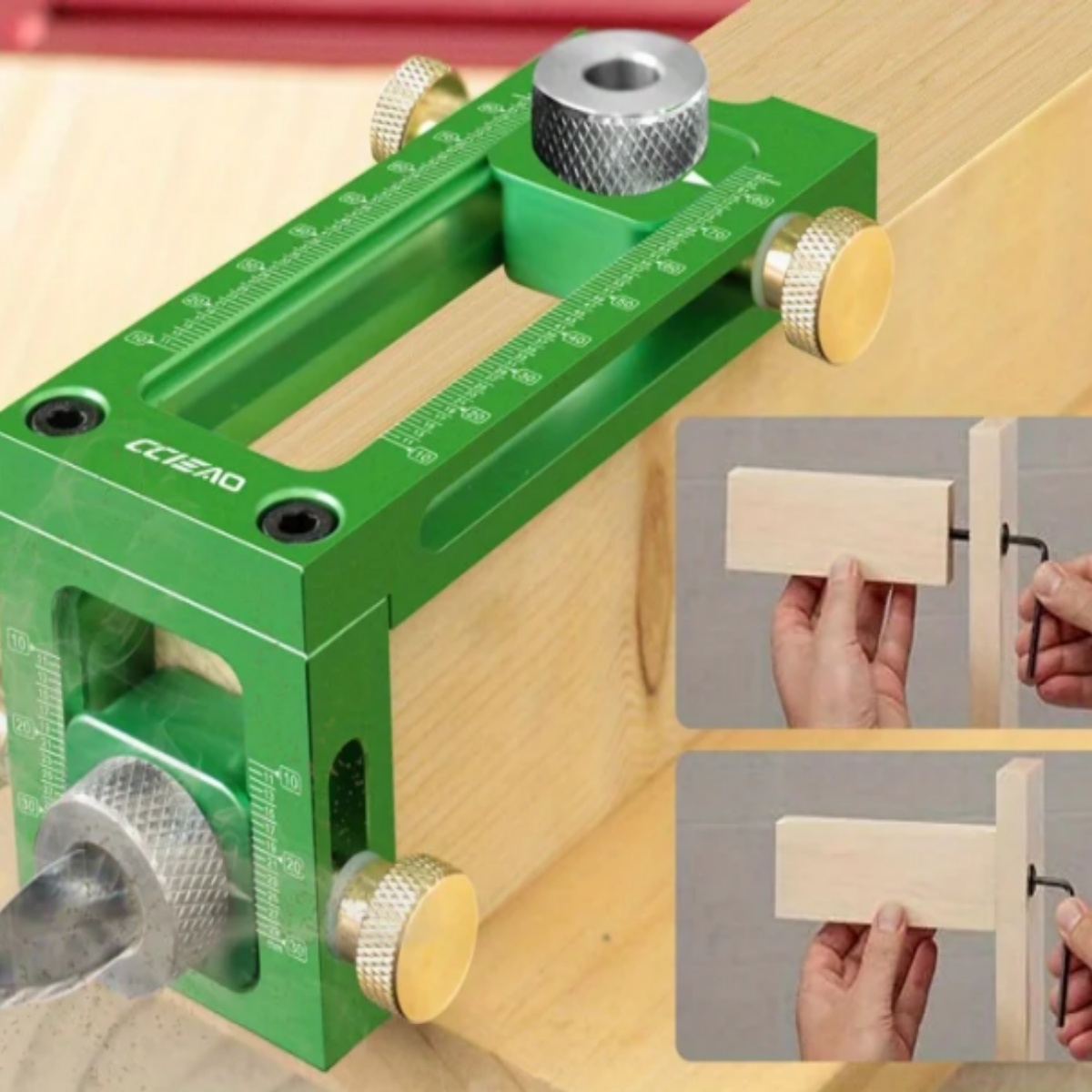 스크류 지그 2-in-1 조정 가능한 목공 드릴링 펀처 - Woodworking Drill Bits 리뷰 및 가격