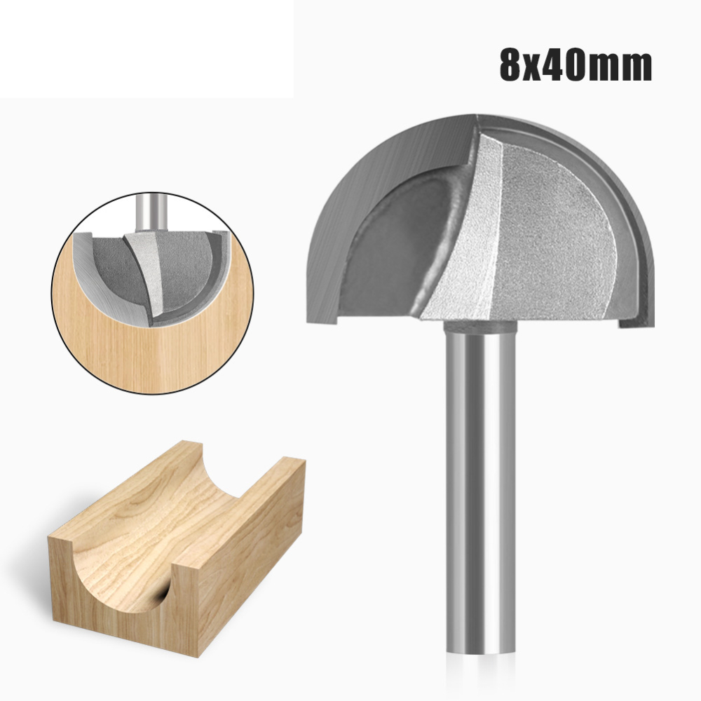 하프 라운드 코브 라우터 비트 8mm 샹크 카바이드 오 - Woodworking Drill Bits 리뷰 및 가격