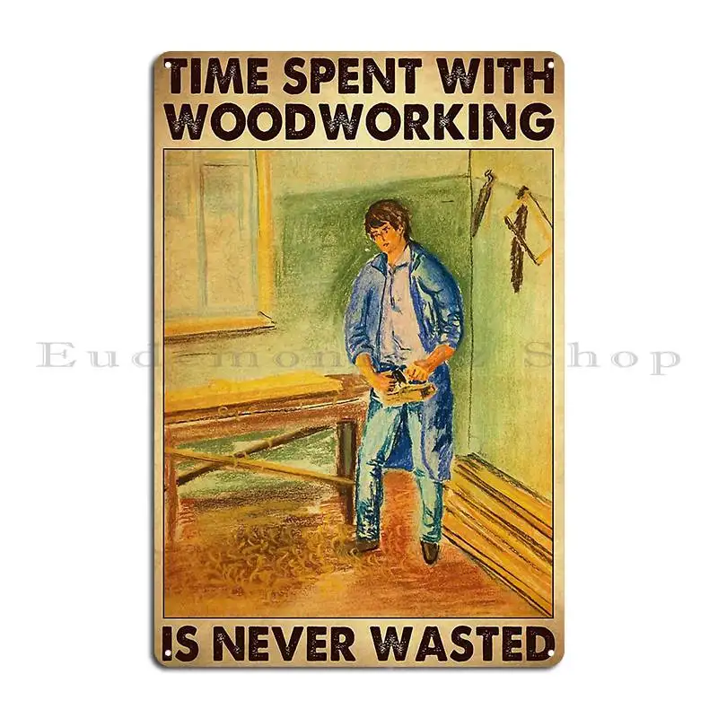목공을 하는 목수의 의미에 대한 명언 금속 플라크 포스 - Woodworking Meaning 리뷰 및 가격